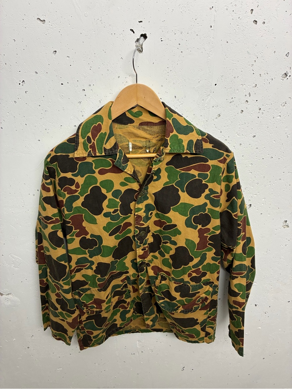 Vintage frog skin camo overshirt